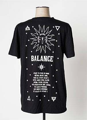 Tricou imprimeu fantezie mâneci scurte negru UNDIZ femeie