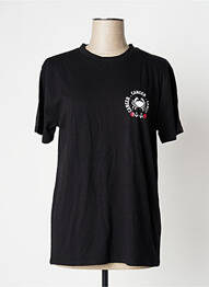 Tricou imprimeu fantezie mâneci scurte negru UNDIZ femme