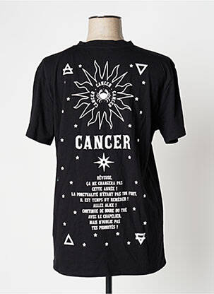 Tricou imprimeu fantezie mâneci scurte negru UNDIZ femeie