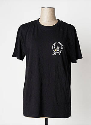 Tricou imprimeu fantezie mâneci scurte negru UNDIZ femeie