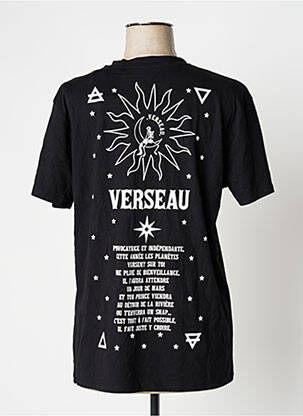 Tricou imprimeu fantezie mâneci scurte negru UNDIZ femeie