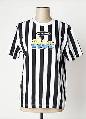 Tricou croială dreaptă mâneci scurte negru UNDIZ femeie