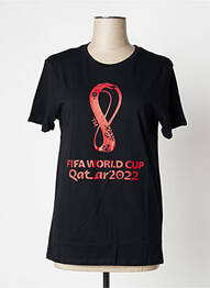 Tricou croială dreaptă mâneci scurte negru FIFA STORE homme
