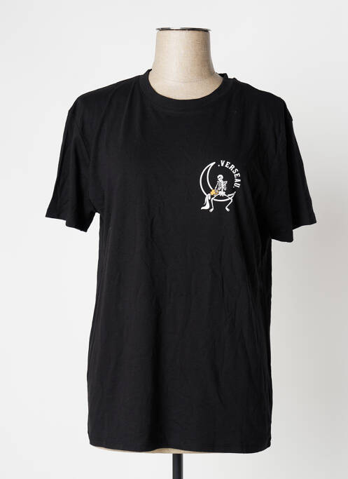 Tricou imprimeu fantezie mâneci scurte negru UNDIZ femme