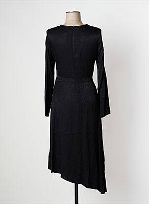 Rochie midi mâneci lungi mâneci lungi negru CAMAIEU femeie