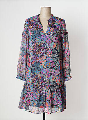 Rochie midi violet BLANCHEPORTE femeie