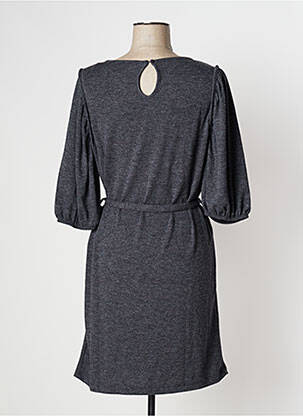 Rochie midi mâneci 3/4 mâneci 3/4 gri BONOBO femeie