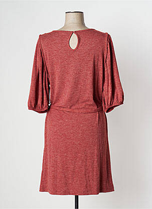 Rochie midi mâneci 3/4 mâneci 3/4 portocalie BONOBO femeie