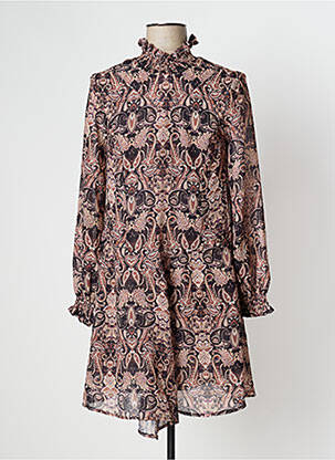Rochie scurtă mâneci lungi mâneci lungi bej LAAGAM femeie
