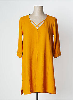 Tunică mâneci lungi galben BLANCHEPORTE femeie