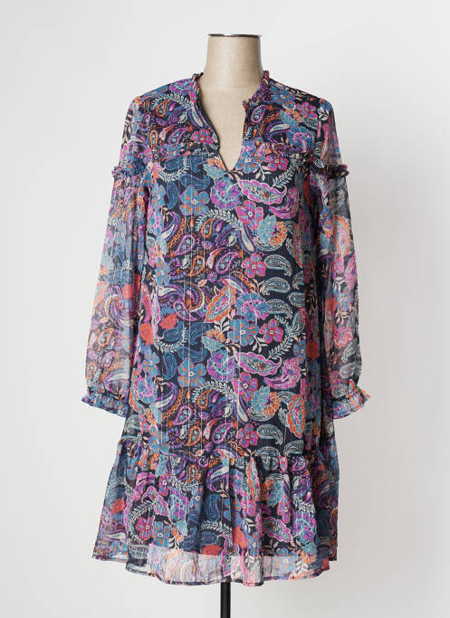 Rochie midi violet BLANCHEPORTE femeie