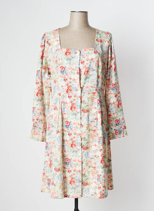 Rochie midi bej EMI-JO femeie