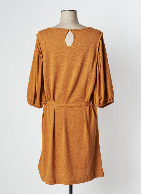 Rochie midi galben BONOBO femeie