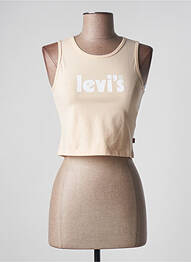 Top țesătură jersey fără mâneci bej LEVI'S femeie
