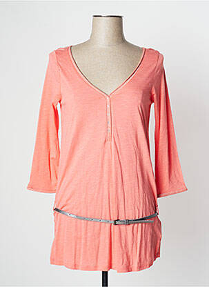 Tunică mâneci lungi portocaliu CAMAIEU femeie