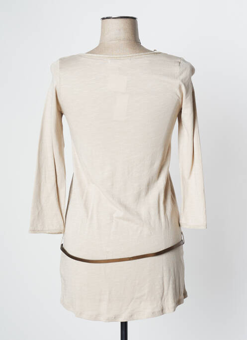 Tunică mâneci lungi bej CAMAIEU femeie