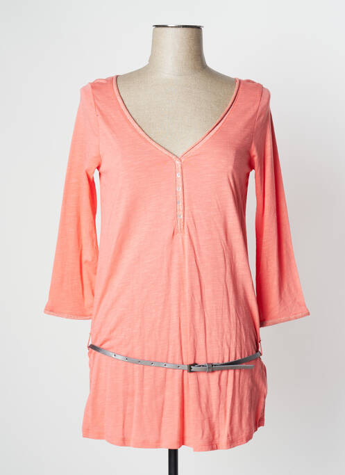 Tunică mâneci lungi portocaliu CAMAIEU femeie