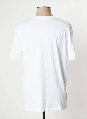 Tricou croială dreaptă mâneci scurte alb UNDIZ femeie