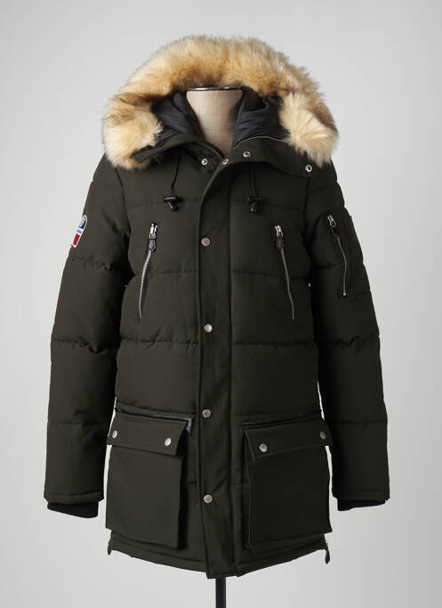 Geacă matlasată verde FORESTLAND bărbat