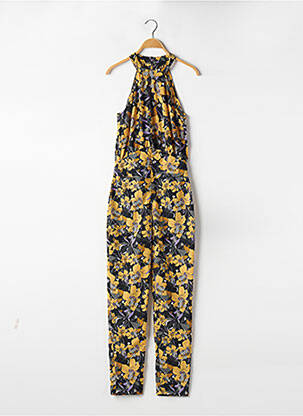 Salopetă-pantalon croială fluidă fără mâneci galben IKKS femeie