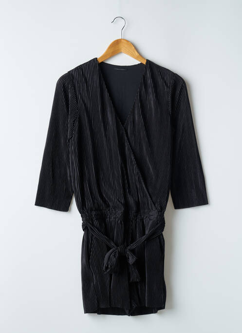 Salopetă scurtă croială fluidă mâneci 3/4 negru IKKS femme