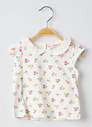 Tricou guler claudine mâneci scurte bej DU PAREIL AU MÊME fată
