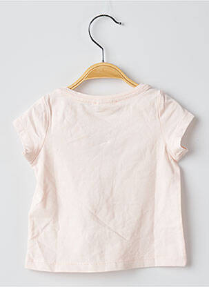 Tricou elasticitate mâneci scurte roz DU PAREIL AU MÊME fată