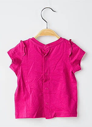 Tricou croială dreaptă mâneci scurte roz DU PAREIL AU MÊME fată