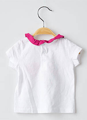 Tricou închidere presată mâneci scurte alb DU PAREIL AU MÊME fată