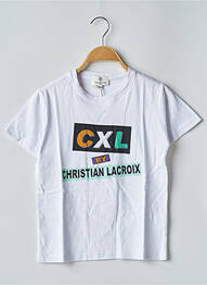 Tricou elasticitate mâneci scurte alb CL BY CHRISTIAN LACROIX enfant