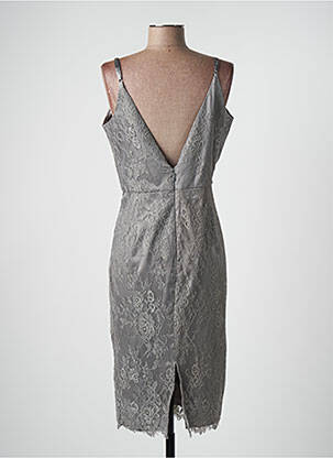 Rochie midi fără mâneci fără mâneci gri CHIC CHIC femeie