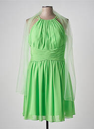 Rochie midi croială fluidă fără mâneci verde FASHION NEW YORK femme