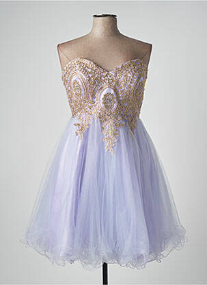 Rochie scurtă violet FRANCE MODE femeie