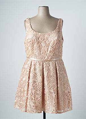 Rochie midi bej FRANCE MODE femeie