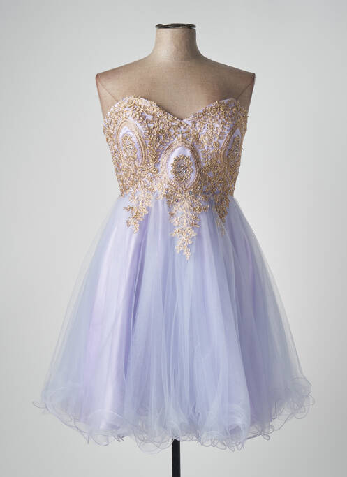 Rochie scurtă violet FRANCE MODE femeie