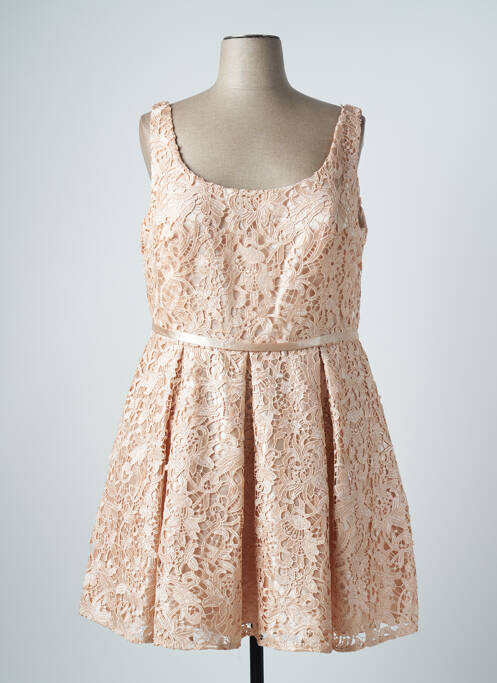 Rochie midi bej FRANCE MODE femeie