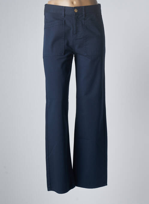 Pantalon larg albastru HAPPY femeie