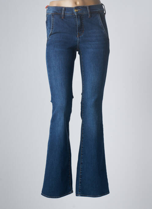 Blugi cu croială evazată albastru HAPPY femeie