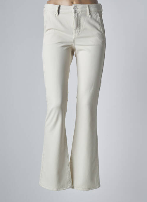 Pantalon evazat bej HAPPY femeie