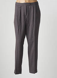 Pantalon slim țesătură poplin mărime normală gri ESPRIT femme