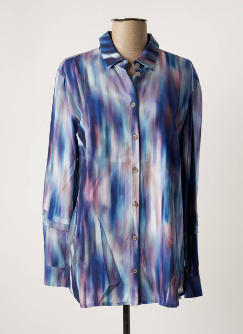 Cămașă imprimeu fantezie mâneci lungi albastru BETTY & CO femme