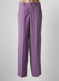 Pantalon drept țesătură poplin mărime normală violet STREET ONE femeie