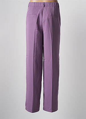 Pantalon drept țesătură poplin mărime normală violet STREET ONE femeie