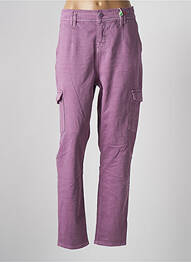 Pantalon cargo talie elastică mărime normală violet STREET ONE femme