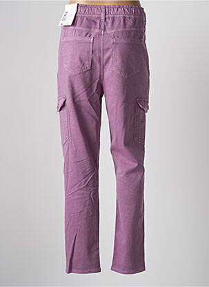 Pantalon cargo țesătură poplin mărime normală violet STREET ONE femeie