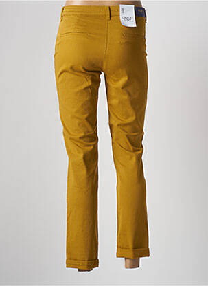 Pantalon slim elasticitate galben EAST DRIVE femeie