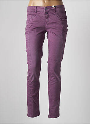 Pantalon slim talie joasă talie joasă violet STREET ONE femeie