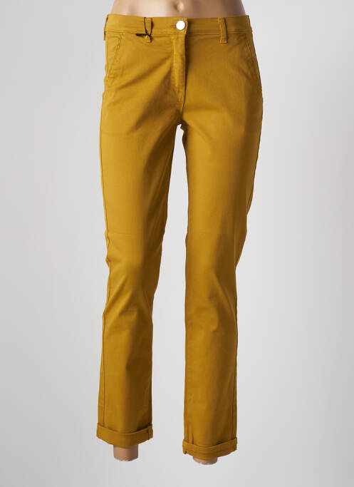 Pantalon slim galben EAST DRIVE femeie