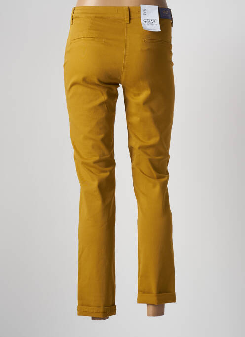 Pantalon slim galben EAST DRIVE femeie