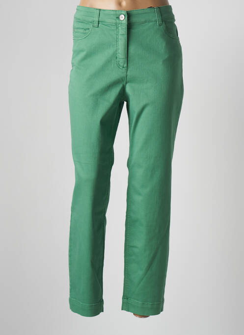 Pantalon slim verde OLSEN femeie
